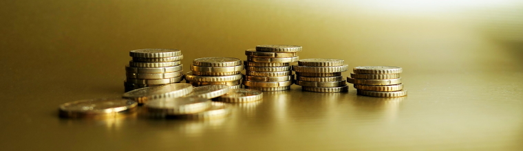 Stacked coins